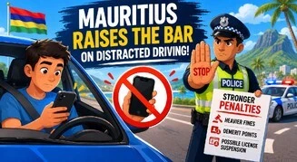 Mauritius Raises the Bar on Distracted Driving: Tougher Penalties Take Effect Today