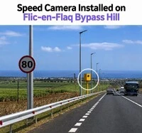 Speed Camera Installed on Flic-en-Flac Bypass Hill