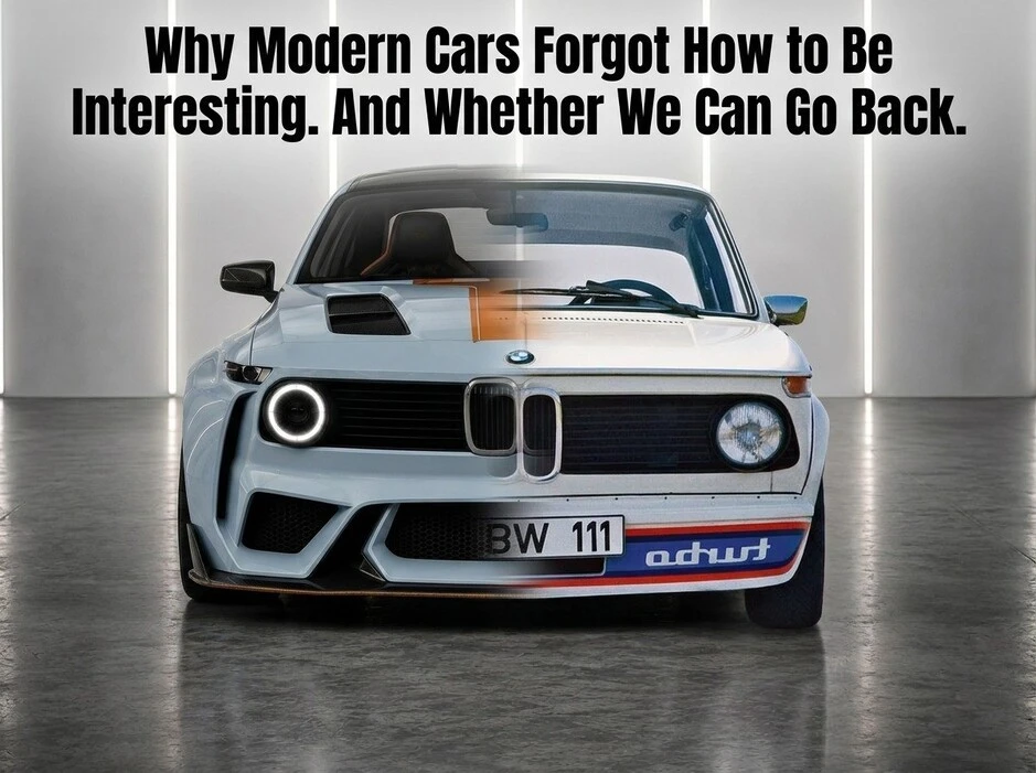 Why Modern Cars Forgot How to Be Interesting. And Whether We Can Go Back.